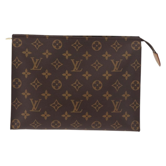 LOUIS VUITTON Monogram Poche Toilette 26 Pouch M47542 LV Auth 184219