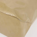 LOUIS VUITTON Monogram Vernis Reade MM Hand Bag Beige M91141 LV Auth 184220-15