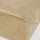 LOUIS VUITTON Monogram Vernis Reade MM Hand Bag Beige M91141 LV Auth 184220-17