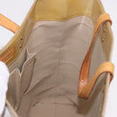 LOUIS VUITTON Monogram Vernis Reade MM Hand Bag Beige M91141 LV Auth 184220-19