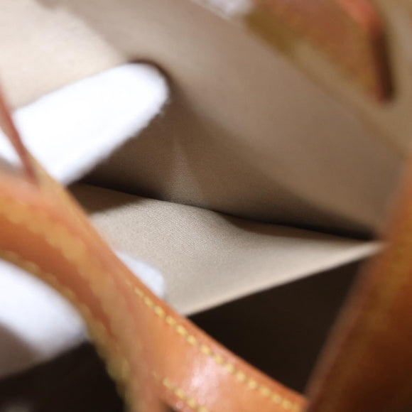 LOUIS VUITTON Monogram Vernis Reade MM Hand Bag Beige M91141 LV Auth 184220