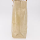 LOUIS VUITTON Monogram Vernis Reade MM Hand Bag Beige M91141 LV Auth 184220-3