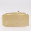 LOUIS VUITTON Monogram Vernis Reade MM Hand Bag Beige M91141 LV Auth 184220-5