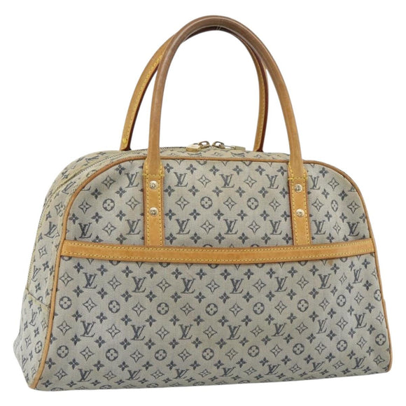LOUIS VUITTON Monogram mini Marie Hand Bag Blue M92003 LV Auth 184222