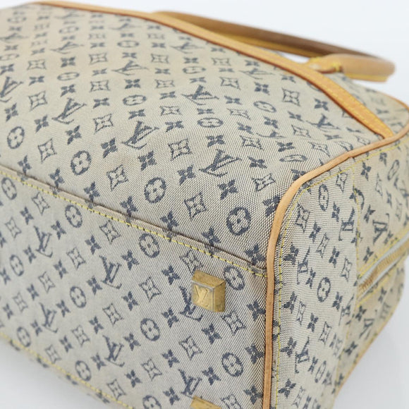 LOUIS VUITTON Monogram mini Marie Hand Bag Blue M92003 LV Auth 184222