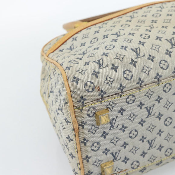 LOUIS VUITTON Monogram mini Marie Hand Bag Blue M92003 LV Auth 184222