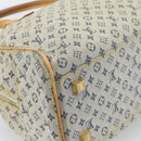 LOUIS VUITTON Monogram mini Marie Hand Bag Blue M92003 LV Auth 184222-16
