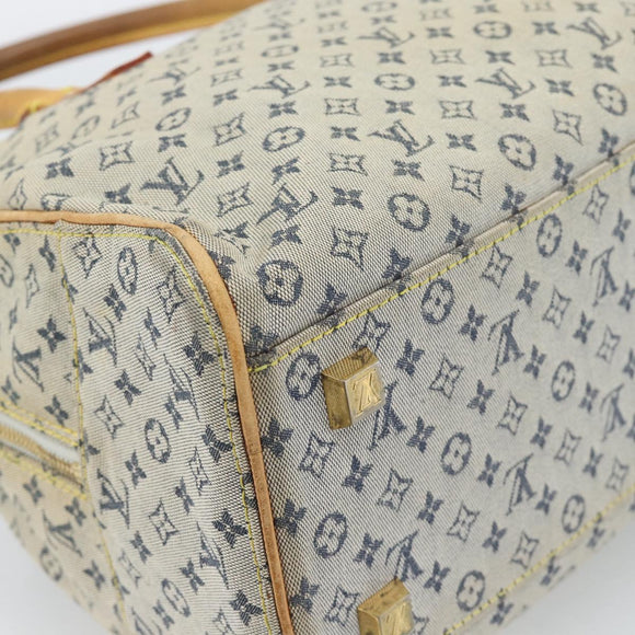 LOUIS VUITTON Monogram mini Marie Hand Bag Blue M92003 LV Auth 184222