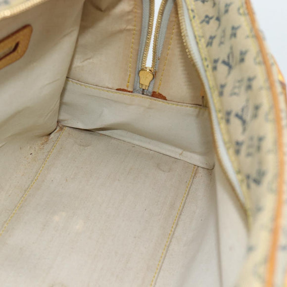 LOUIS VUITTON Monogram mini Marie Hand Bag Blue M92003 LV Auth 184222