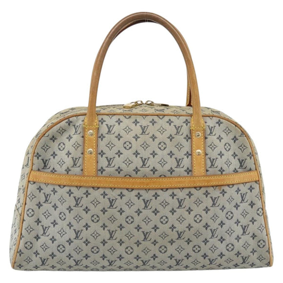 LOUIS VUITTON Monogram mini Marie Hand Bag Blue M92003 LV Auth 184222