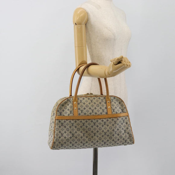 LOUIS VUITTON Monogram mini Marie Hand Bag Blue M92003 LV Auth 184222