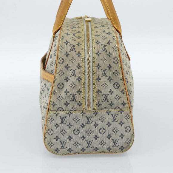 LOUIS VUITTON Monogram mini Marie Hand Bag Blue M92003 LV Auth 184222