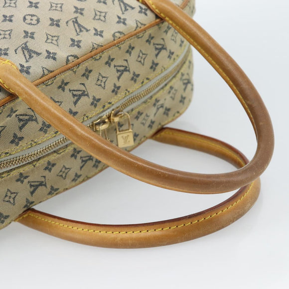 LOUIS VUITTON Monogram mini Marie Hand Bag Blue M92003 LV Auth 184222