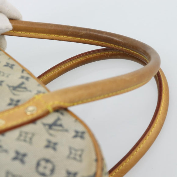 LOUIS VUITTON Monogram mini Marie Hand Bag Blue M92003 LV Auth 184222