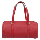 LOUIS VUITTON Epi Soufflot Hand Bag Red M52227 LV Auth 184223V-13