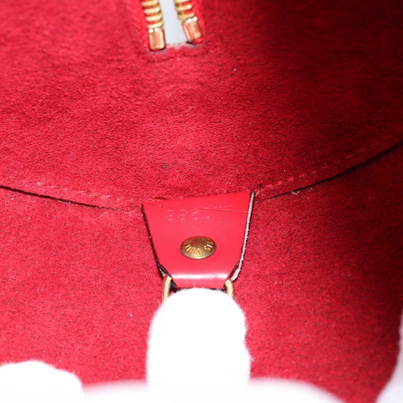 LOUIS VUITTON Epi Soufflot Hand Bag Red M52227 LV Auth 184223V