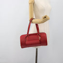 LOUIS VUITTON Epi Soufflot Hand Bag Red M52227 LV Auth 184223V-26
