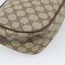 GUCCI GG Supreme Web Sherry Line Bag PVC Beige Gold 89 02 032 Auth 184227-17
