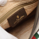 GUCCI GG Supreme Web Sherry Line Bag PVC Beige Gold 89 02 032 Auth 184227-18