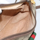 GUCCI GG Supreme Web Sherry Line Bag PVC Beige Gold 89 02 032 Auth 184227-19