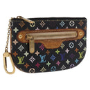 LOUIS VUITTON Monogram Multicolor Pochette MM Purse Black M60031 LV Auth 184231A-1