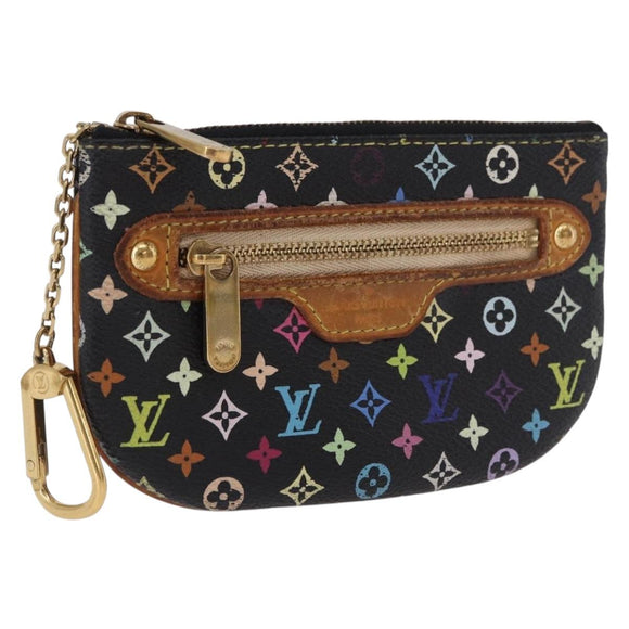 LOUIS VUITTON Monogram Multicolor Pochette MM Purse Black M60031 LV Auth 184231A