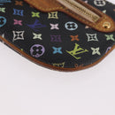 LOUIS VUITTON Monogram Multicolor Pochette MM Purse Black M60031 LV Auth 184231A-14