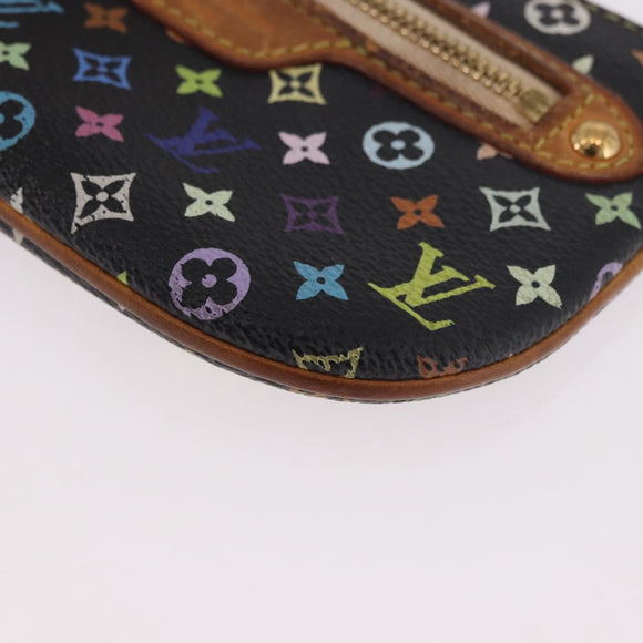 LOUIS VUITTON Monogram Multicolor Pochette MM Purse Black M60031 LV Auth 184231A