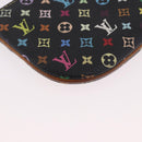 LOUIS VUITTON Monogram Multicolor Pochette MM Purse Black M60031 LV Auth 184231A-15