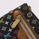 LOUIS VUITTON Monogram Multicolor Pochette MM Purse Black M60031 LV Auth 184231A-17