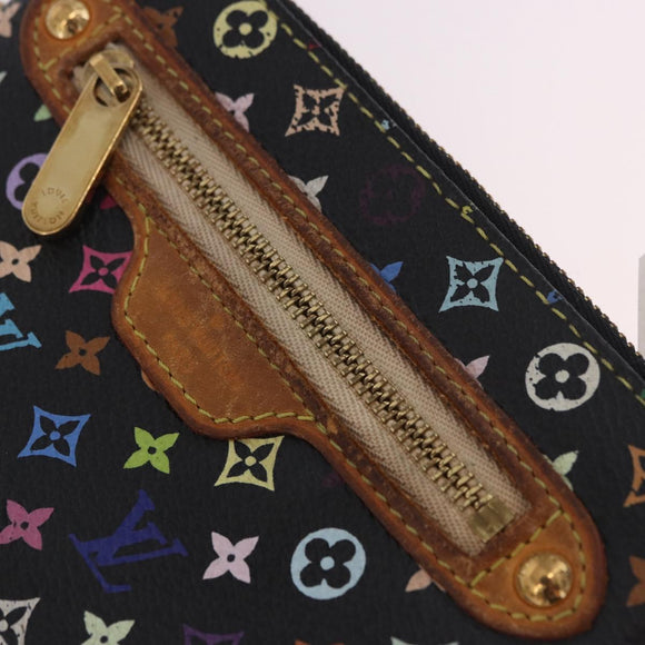 LOUIS VUITTON Monogram Multicolor Pochette MM Purse Black M60031 LV Auth 184231A