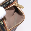 LOUIS VUITTON Monogram Multicolor Pochette MM Purse Black M60031 LV Auth 184231A-20