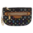 LOUIS VUITTON Monogram Multicolor Pochette MM Purse Black M60031 LV Auth 184231A-13