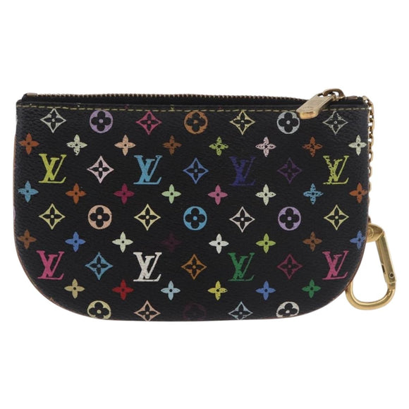 LOUIS VUITTON Monogram Multicolor Pochette MM Purse Black M60031 LV Auth 184231A