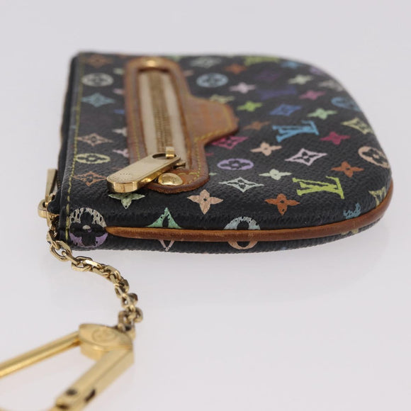 LOUIS VUITTON Monogram Multicolor Pochette MM Purse Black M60031 LV Auth 184231A