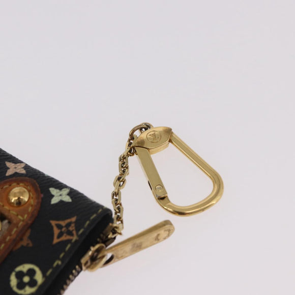 LOUIS VUITTON Monogram Multicolor Pochette MM Purse Black M60031 LV Auth 184231A