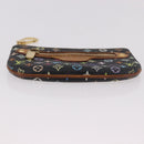 LOUIS VUITTON Monogram Multicolor Pochette MM Purse Black M60031 LV Auth 184231A-5