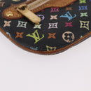 LOUIS VUITTON Monogram Multicolor Pochette MM Purse Black M60031 LV Auth 184231A-8