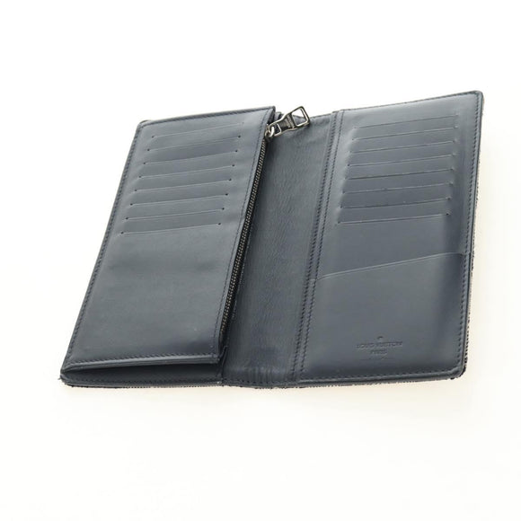LOUIS VUITTON Tapestry Brazza Portefeuille NM Wallet Navy M80032 LV Auth 184232M