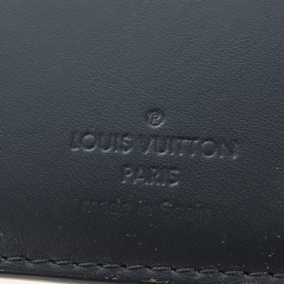 LOUIS VUITTON Tapestry Brazza Portefeuille NM Wallet Navy M80032 LV Auth 184232M