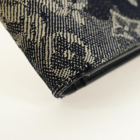 LOUIS VUITTON Tapestry Brazza Portefeuille NM Wallet Navy M80032 LV Auth 184232M