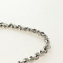 CHANEL icon Chain Shoulder Pouch Lamb Skin White Silver CC Auth 184233A-8