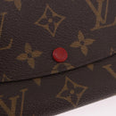 LOUIS VUITTON Monogram Portefeuille Emilie Long Wallet Red M60136 LV Auth 184234-17