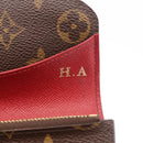 LOUIS VUITTON Monogram Portefeuille Emilie Long Wallet Red M60136 LV Auth 184234-9