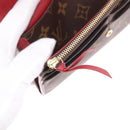 LOUIS VUITTON Monogram Portefeuille Emilie Long Wallet Red M60136 LV Auth 184234-10