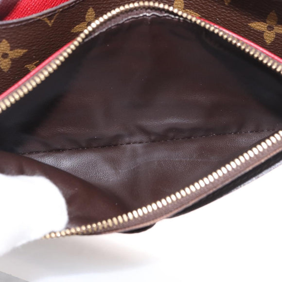 LOUIS VUITTON Monogram Portefeuille Emilie Long Wallet Red M60136 LV Auth 184234