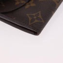 LOUIS VUITTON Monogram Portefeuille Emilie Long Wallet Red M60136 LV Auth 184234-7