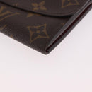 LOUIS VUITTON Monogram Portefeuille Emilie Long Wallet Red M60136 LV Auth 184234-14