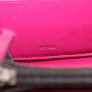 FENDI Zucca Canvas Long Wallet PVC Black Brown Auth 184235A-17