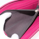 FENDI Zucca Canvas Long Wallet PVC Black Brown Auth 184235A-11